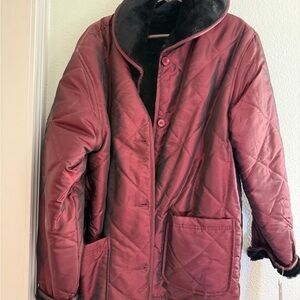 Brandon Thomas Men's Quilted Puffer Jacket - Deep Red